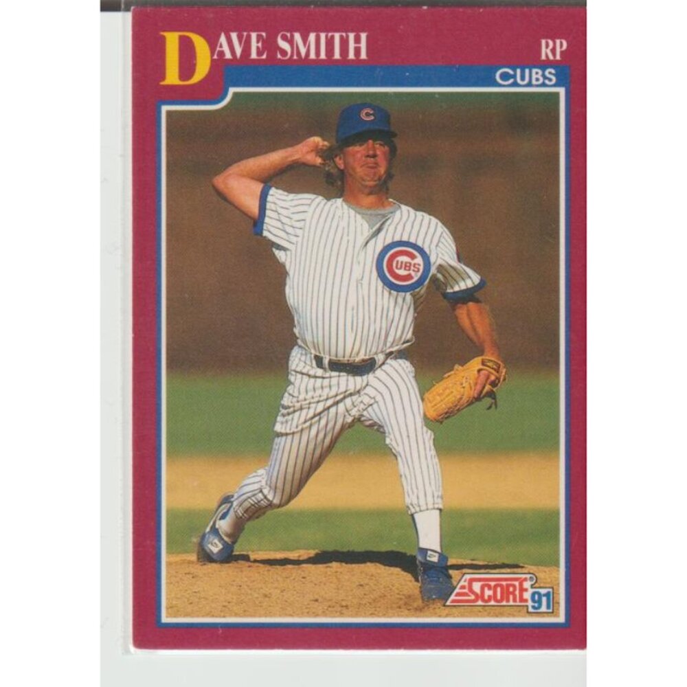 Dave Smith 1991 Score Chicago Cubs Error Wrong Birthplace Variation